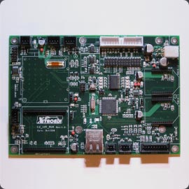 Board à microcontrôleur avec communication RF, Ethernet, I2C, IO, etc.